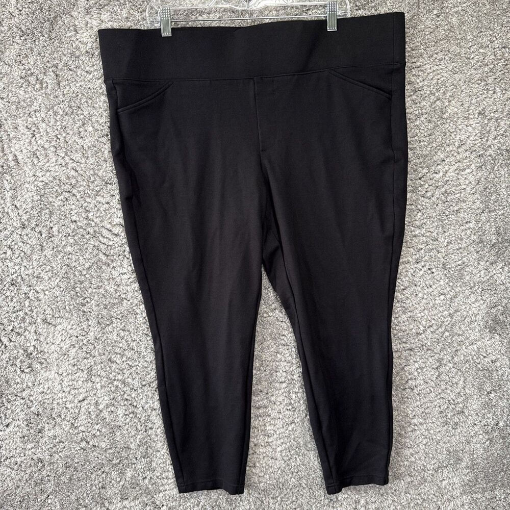 Studio By Torrid Pull On Pixie Pocket Pants Black Stretch Knit 3X Classic